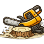 Essouchage de souche d’arbre